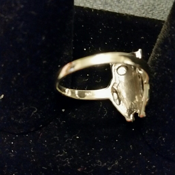 .925 Sterling Silver Owl Ring - Picture 5 of 8